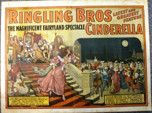 ringling-bros-back1 The back of the previous courier, valued at $50 to $100. In 1919 Ringling Bros. Circus was combined with Barnum & Bailey.
