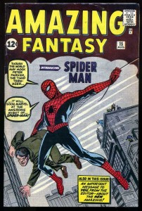 Amazing Fantasy A high-grade copy of Amazing Fantasy #15, one of the rarest comic books, introducing Spider-Man.