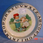 abc-buffalo-pottery-baby-feeding-dish-with-campbell-kids An Alphabet dish made by Buffalo Pottery featuring the Campbell Soup kids.