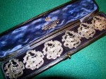 boxed-set-of-decorative-silver-buttons-ref9382-120-2 Boxed Set of Decorative silver buttons, circa 1898.