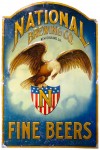 national-brewing National Fine Beers tin sign