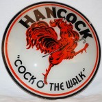 Hancock Hancock “Cock o' the Walk” 15-inch single lens in metal globe body, with rooster graphic, sold for $7,979.