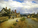 Harris painting This original oil painting by noted British artist William E. Harris (1856-1929) brought $1,300.