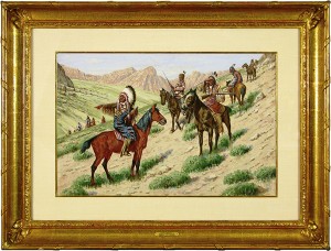 Hauser War Party 2 "War Party" by John Hauser (1858-1913)