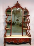Rosewood etagere Rosewood rococo marble-top étagère.
