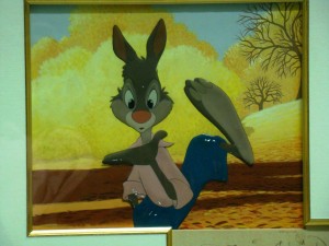 Song of the South Courvoisier cel set-up of Brer Rabbit from the movie “Song of the South,” signed by Disney, sold for $8,725.
