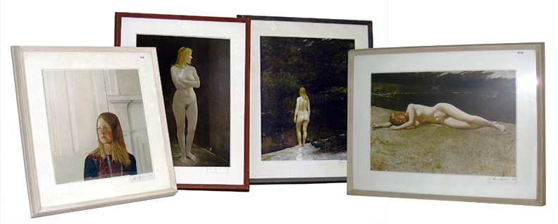 Wyeth group A half-dozen collographs (prints on paper) by Andrew Wyeth are expected to be a highlight at the upcoming Oct. 21 auction to be hosted by Gordon S. Converse & Co.