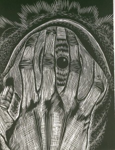 usher Abner Epstein engraving for “The Fall of the House of Usher,” 1931