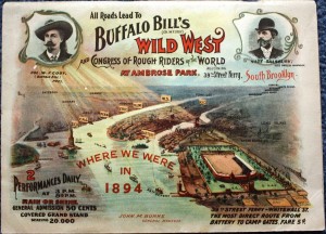Buffalo Bill Program reverse The reverse of the 1895 Buffalo Bill program. The value of this program is $300-350.