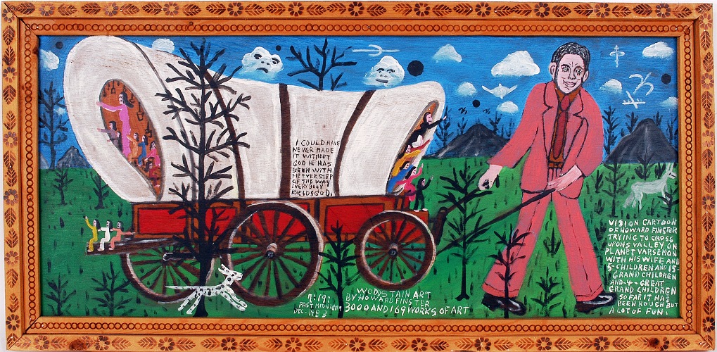 Finster A paint-on-board creation by the renowned late folk artist Howard Finster, executed in 1983, is among the items collected by folk art collector and early self-taught art pioneer Lynne Ingram that will go on auction on Nov. 7.