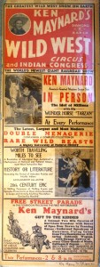Ken Maynard - A Ken Maynard was a famous western star appearing in nearly 100 motion pictures. In 1936 he took out Ken Maynard’s Diamond K Ranch Wild West Circus and Indian Congress.