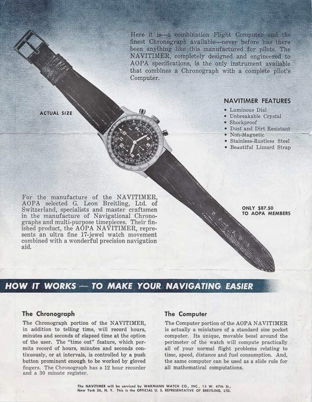 Breitling 809 Cosmonaute Scott Carpenter Navi3