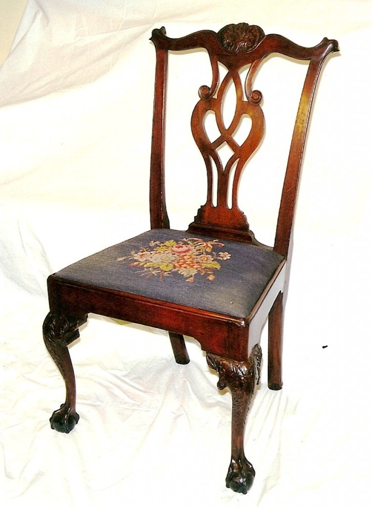 Period Chippendale This is a period Chippendale chair, circa 1770.