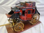 Stagecoach Museum-quality scale model of a Wells Fargo stagecoach, made in the 1930s or '40s ($2,486).