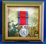 Waterloo medal Waterloo medal, issued in 1815 to Sgt. T. Wright of the 13th Regiment, Light Dragoons ($2,600).