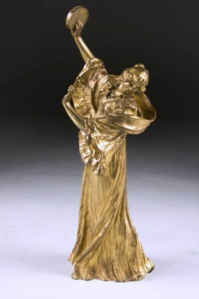 Agathon Leonard This gilt bronze figural dancers—one of a pair—by French artist Agathon Léonard brought $60,950 at a Fine & Decorative Arts Cataloged Auction held Dec. 5 by Leland Little Auction & Estate Sales, Ltd.