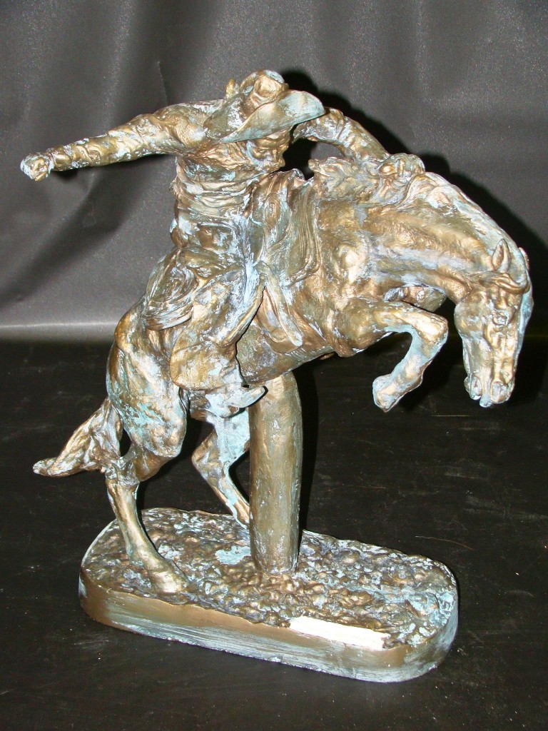 Frederick Remington The original plaster model of Frederick Remington's iconic bronze sculpture “The Bronco Buster”—which hasn’t been seen by the public in more than 100 years, will be part of an estate sale hosted by Philip Weiss Auctions on Jan. 22-24, 2010.