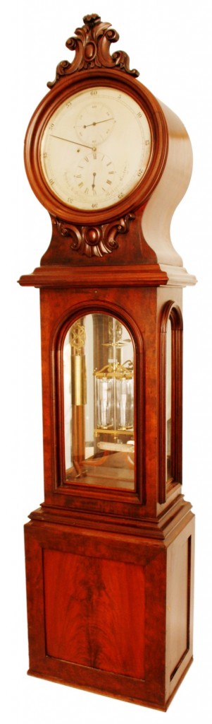 Howard & Davis The top lot of the Nov. 20-21, 2009 Fontaine’s Auction Gallery auction was this Howard & Davis astronomical regulator, which brought a record $161,000.