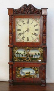 John Birge A traditionally appointed shelf clock by John Birge (1785-1862), in Bristol, Conn., after 1840.