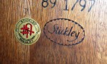 L & JG modern mark This is the mark of the only surviving Stickley company, L. & J.G. Stickley of Manlius, N.Y.