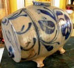 Stoneware pig-in This intriguing pig-in is one of scores of wonderful stoneware pieces that will cross the block.