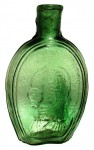 Washington 155 A Washington/Baltimore Glassworks portrait flask with Baltimore monument and Washington portrait.