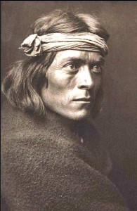 Zuni Governor Edward S. Curtis’ platinum print, “Zuni Governor” (1905).