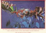 rbbb art inside The inside has Santa’s sleigh being pulled by circus animals with a Ringling elephant leading the way.
