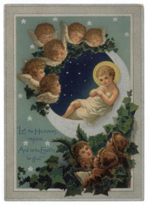 vintage christmas card An example of a vintage Christmas card.