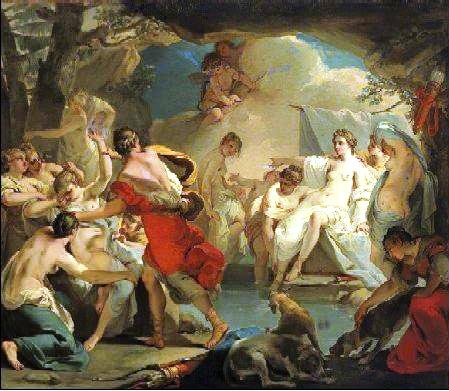 Diana and Castillio Diana and Callisto” by Gandolfi.