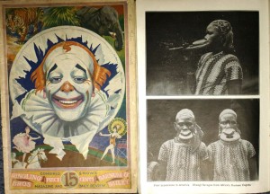 RBBB Program Cover and inside page of the 1930 Ringling Bros. and Barnum & Bailey program. The text under the Ubangi photos says: First appearance in America. Ubangi Savages from Africa’s Darkest Depths. 1930 Ringling Barnum programs are valued at $30 to $50.