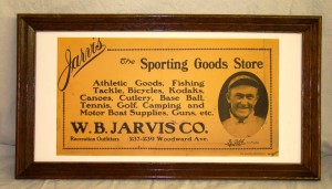 Ty Cobb sign A rare 1913 W.B. Jarvis Sporting Goods Store advertising sign featuring Ty Cobb was a steal at $7,350.