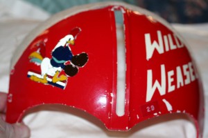 007 Lang’s helmet visor.