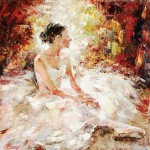 Bond An original, signed oil on canvas by Elena Bond, done in 2009, titled “Ballerina Dream” (36 in. by 36 in.) will be up for auction.
