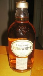 Hennessy Pure White Pure White Hennessy Cognac bottle.