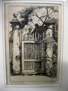 Hutty etching One of three etchings by the renowned Charleston artist Alfred Heber Hutty (N.Y./S.C., 1877-1954) up for auction.