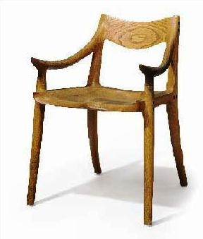 Maloof oak chair This elegant oak chair Sam Maloof was made in 1988 and is estimated to bring in between $5,000 and $7,000.