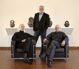 ceramicspress Mark Del Vecchio, Wes Cowan (center) and Garth Clark have announced a partnership to bring modern and contemporary ceramics to the international art market through focused, selective and scholarly semi-annual auctions.