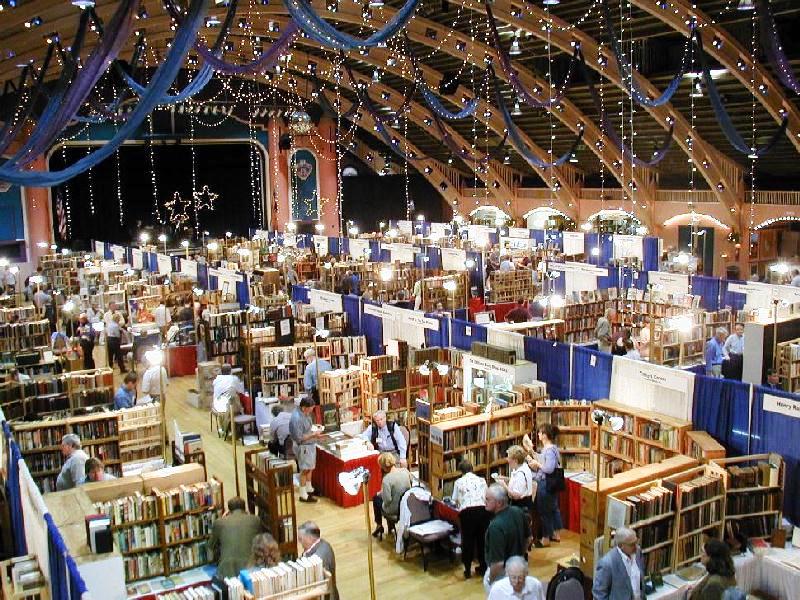 Book Fair View from the balcony at the Florida Antiquarian Book Fair.