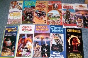 CW Brochures This is a nice selection of brochures from the theme park. Those on the top row have the Ringling Bros. Barnum & Bailey name and those on the bottom row simply say Circus World. These sell from $5 to $10 each. Groupings have sold for $20 to $30 on eBay.