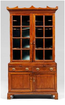 China Press This Chippendale walnut china press, which had been a family possession for four generations, sold for more than twice its high estimate at auction. Worthologist Audra Blevins handed the brokering process for the family, selecting Brunk’s Auction in Asheville, N.C. as the best auction house to sell the piece.