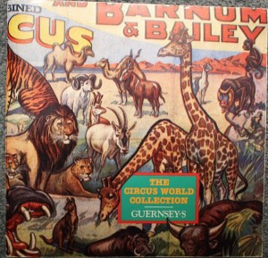 Guernsey The Circus World Collection auction was conducted by Guernsey Feb 16 & 17, 1985. This 94-page catalog is valued at $25.