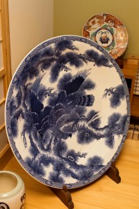 Most Impressive, 1 meter dia. c This striking Imari sometsuke plate measures 1 meter in diameter.
