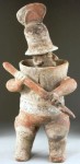 Pre Columbian warrior This pre-Columbian Nayarit pottery warrior from Mexico, circa 3rd century B.C. - 3rd century A.D, is expected to bring $2,000-$4,000.