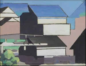 The Blue Roof The Blue Roof” by Charles Sheeler.
