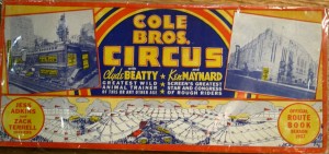 colebrosroutebook A 1937 Cole Bros. route book.