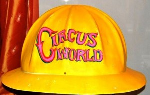 hat The bright yellow hard hat was one of the many items on display at the reunion. It was restored by Billy Williams and brought to the reunion by Billy and his wife Karen.