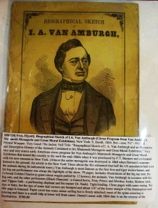 vanamburghbio A Van Amburg & Company Show biography.