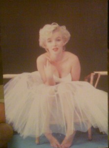 IMAGE_135 The second, a postcard featuring Marilyn Monroe. Who says youngsters have no appreciation of history.
