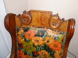 Not pressed The bottle nose dolphins on this chair are true carvings, although one could assume they were pressed..
